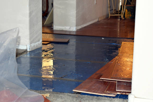Professional Flood Damage Restoration technician working in Enterprise, OR